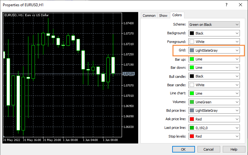 how-to-change-grid-color-of-mt5-chart